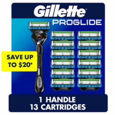 Dao Cạo Dành Cho Nam Gillette ProGlide Men's Razor - 1 Tay Cầm Kèm 13 Lưỡi Thay Thế