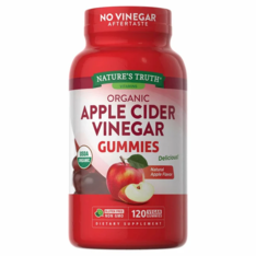 Kẹo Dẻo Giấm Táo Nature's Truth USDA Organic Apple Cider Vinegar 500 mg – Hộp 120 Viên