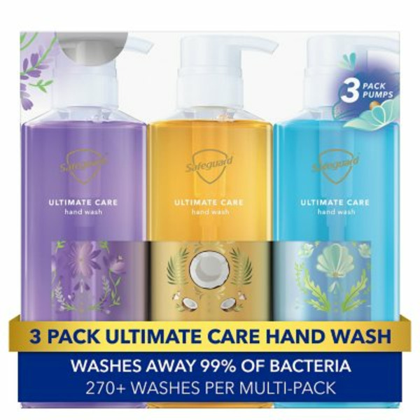 Sữa Rửa Tay Safeguard Ultimate Care Hand Wash -  3 Chai X 453ml