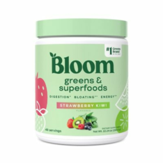 Bột Bloom Greens & Superfoods Hương Mật Ong Dâu Kiwi – Hộp 290g
