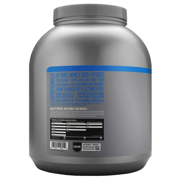 Bột Whey Protein Isopure Zero Carb Vị Vanilla - Hộp 1.57kg