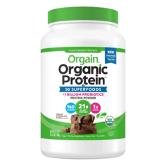 Bột Protein Thực Vật Orgain Organic Protein & Superfoods Hương Socola Fudge – Hộp 1197g