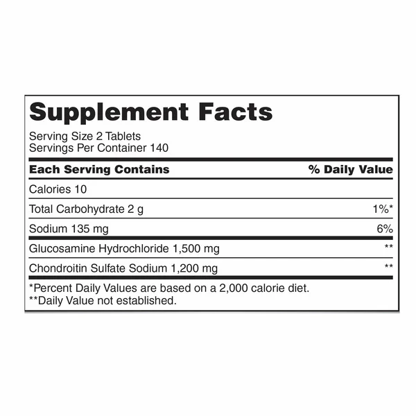 Viên Uống Kirkland Signature Glucosamine & Chondroitin – Hộp 280 Viên