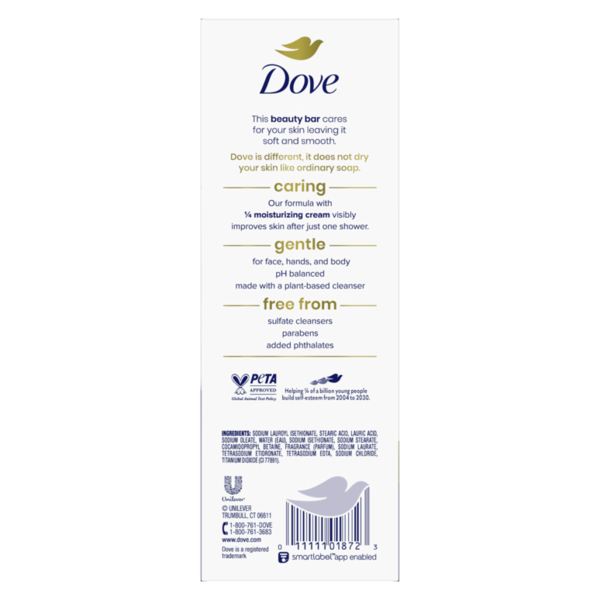 Xà Phòng Dưỡng Ẩm và Làm Sạch Dove Beauty Bar - Hộp 16 Thanh X 106g