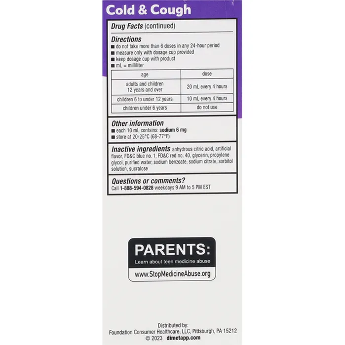 Siro Giảm Ho, Nghẹt Mũi & Cảm Lạnh Cho Trẻ Children's Dimetapp Day & Night – 2 Chai Ngày, 1 Chai Đêm X 118ml