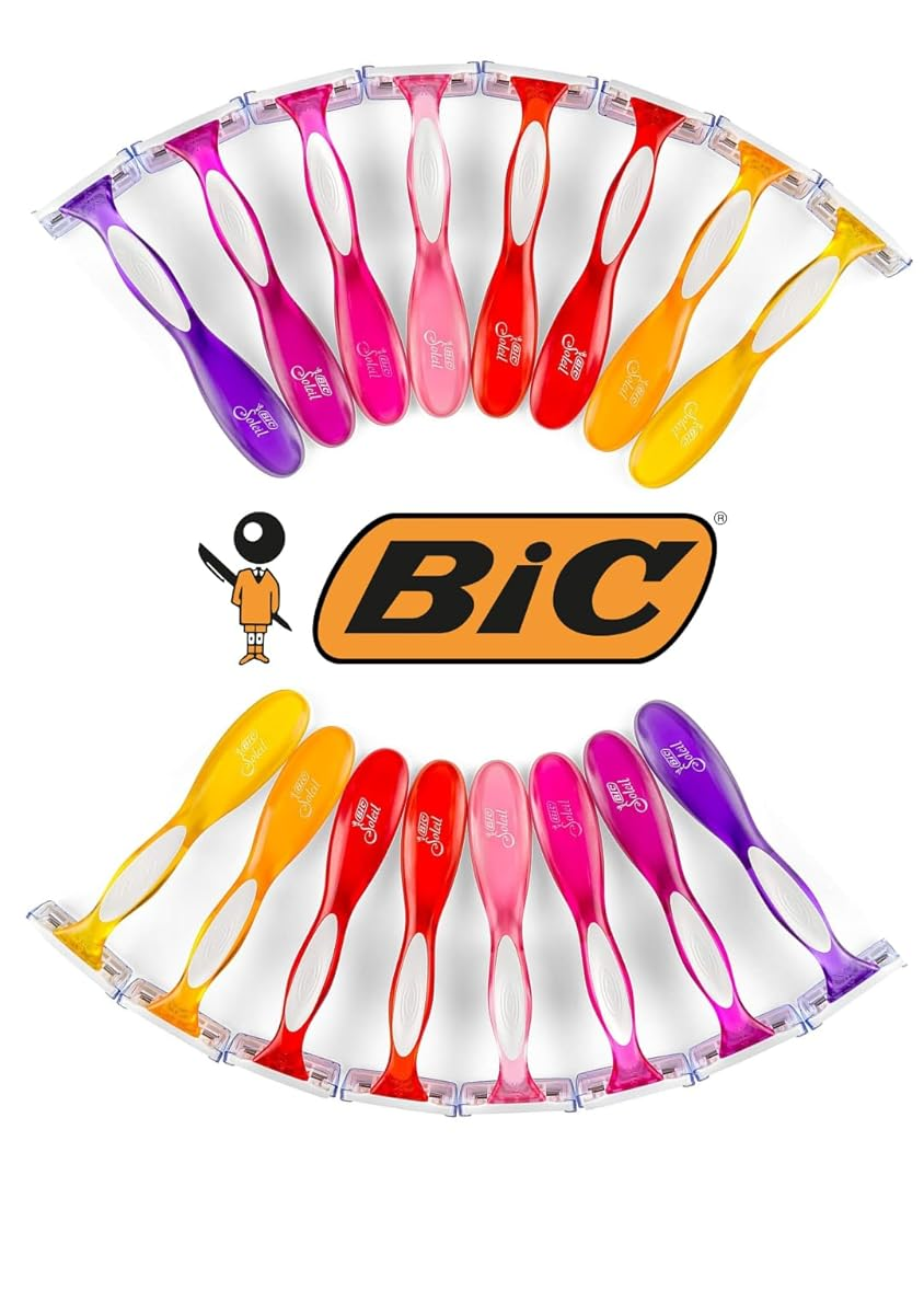 Dao Cạo Dành Cho Phụ Nữ BIC Soleil Color Collection Women's Razors 3 Lưỡi - Hộp 16 Cái