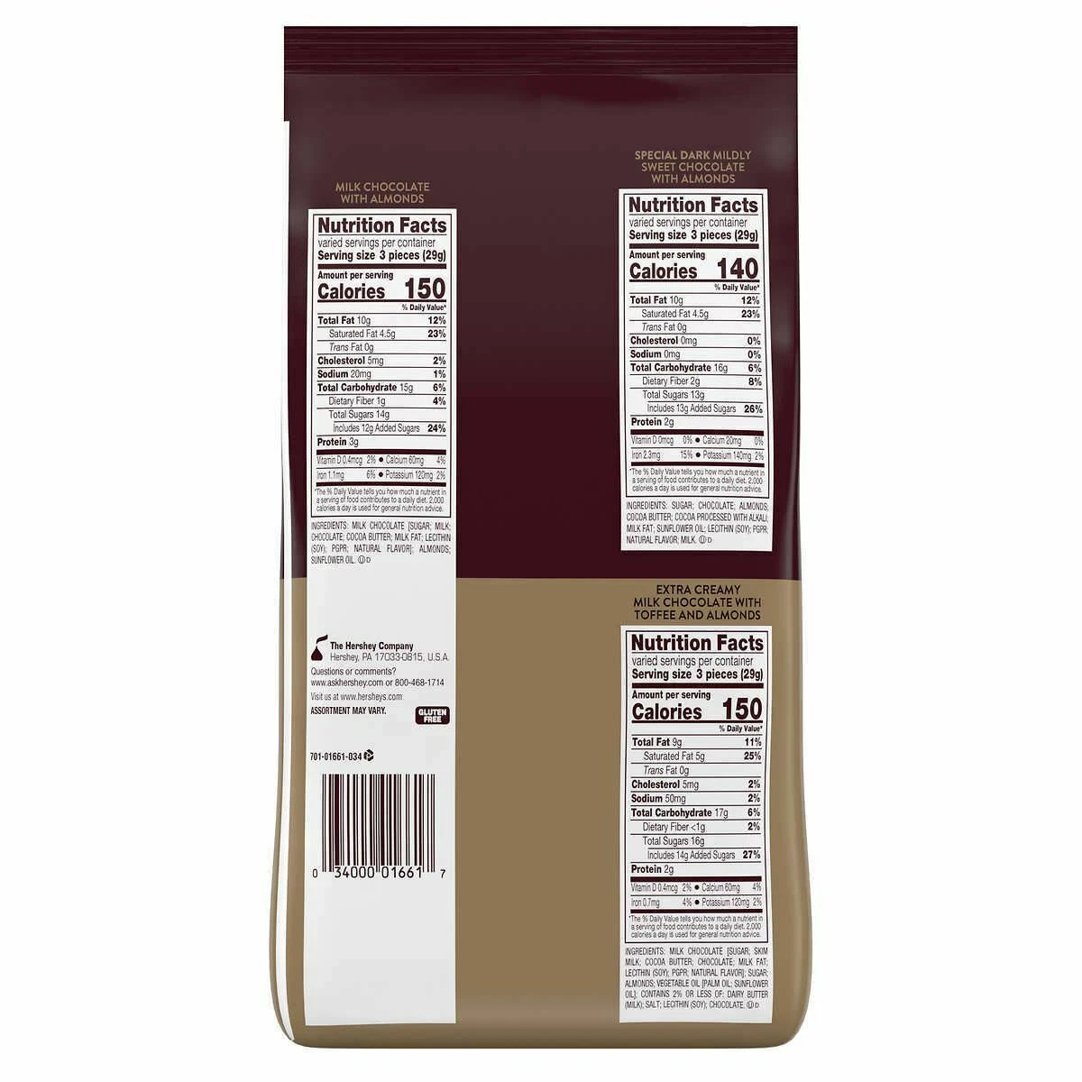 Kẹo Socola Hershey’s Nuggets Assortment