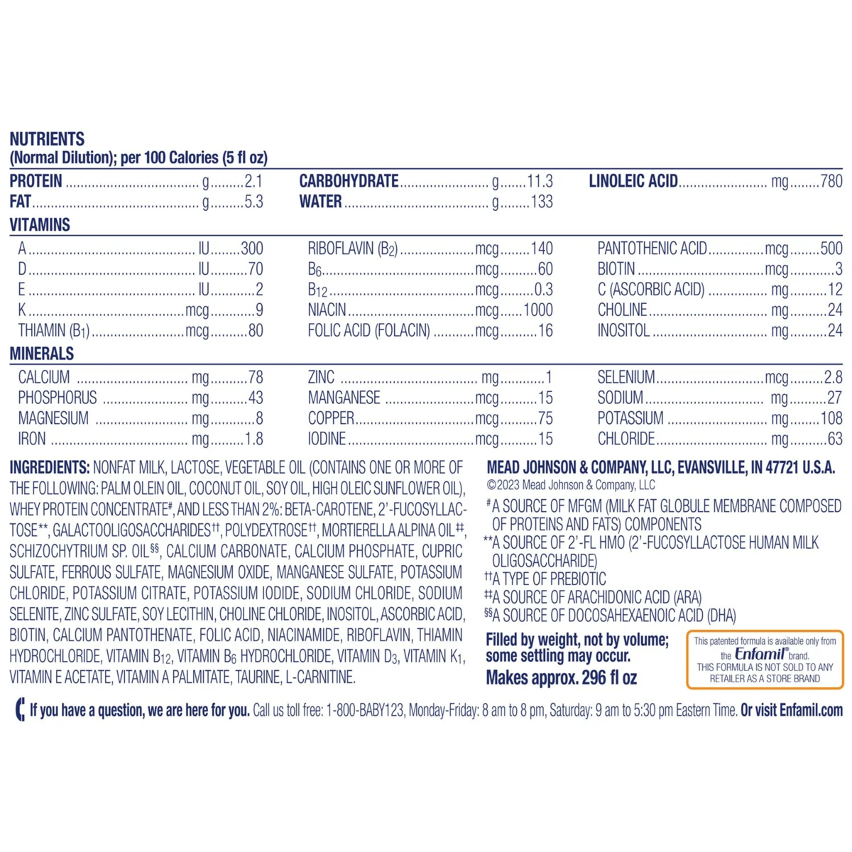 Sữa Công Thức Enfamil NeuroProCare Infant Formula - Tổng 1.17kg