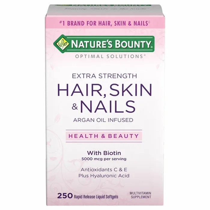 Viên Uống Nature's Bounty Hair, Skin & Nails – Hộp 250 Viên