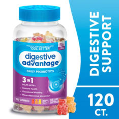 Kẹo Dẻo Bổ Sung Probiotic Hàng Ngày Digestive Advantage – Hộp 120 Viên