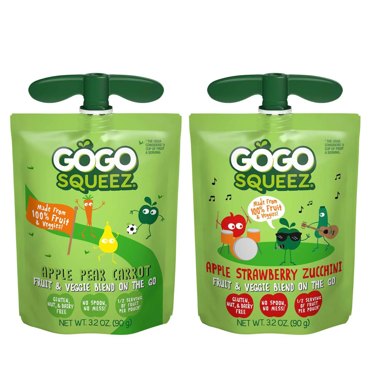 GoGo SqueeZ BIG SqueeZ Applesauce Pouches Variety Pack 4.2 oz., 20 pk.