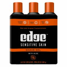 Gel Cạo Râu Dành Cho Nam Giới Edge Sensitive Skin Shaving Gel for Men - 3 Chai X 269g