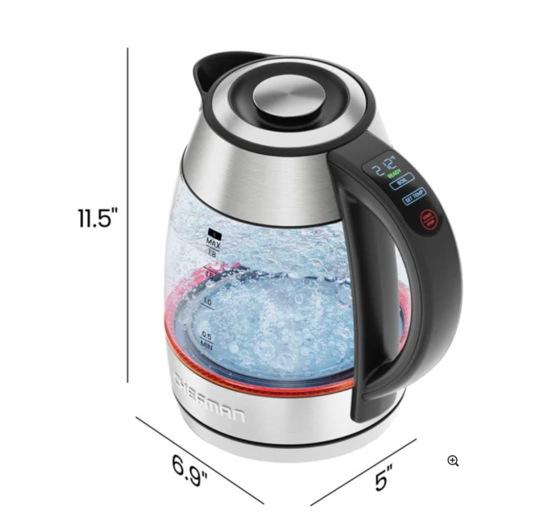 Chefman Custom-Temp 1.8L Electric Kettle