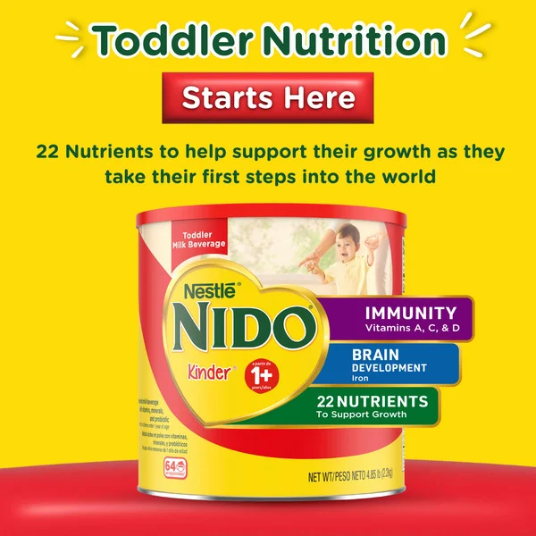 Sữa Bột Dinh Dưỡng Toàn Diện Cho Trẻ Từ 1 Tuổi Nestlé Nido 1+ Kinder – Lon 2.2kg