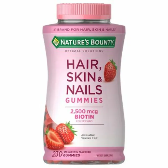 Kẹo Dẻo Nature's Bounty Hair, Skin & Nails với Biotin – Hộp 230 Viên