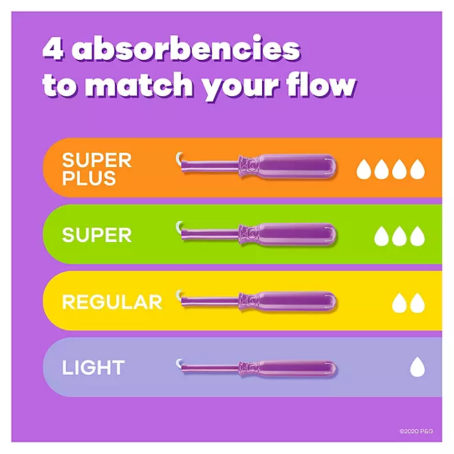 Tampax Radiant Tampons Trio Pack Không Mùi - Hộp 77 Miếng