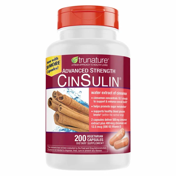 Viên Uống Trunature Cinnamon Concentrate CinSulin 500mg – Hộp 200 Viên