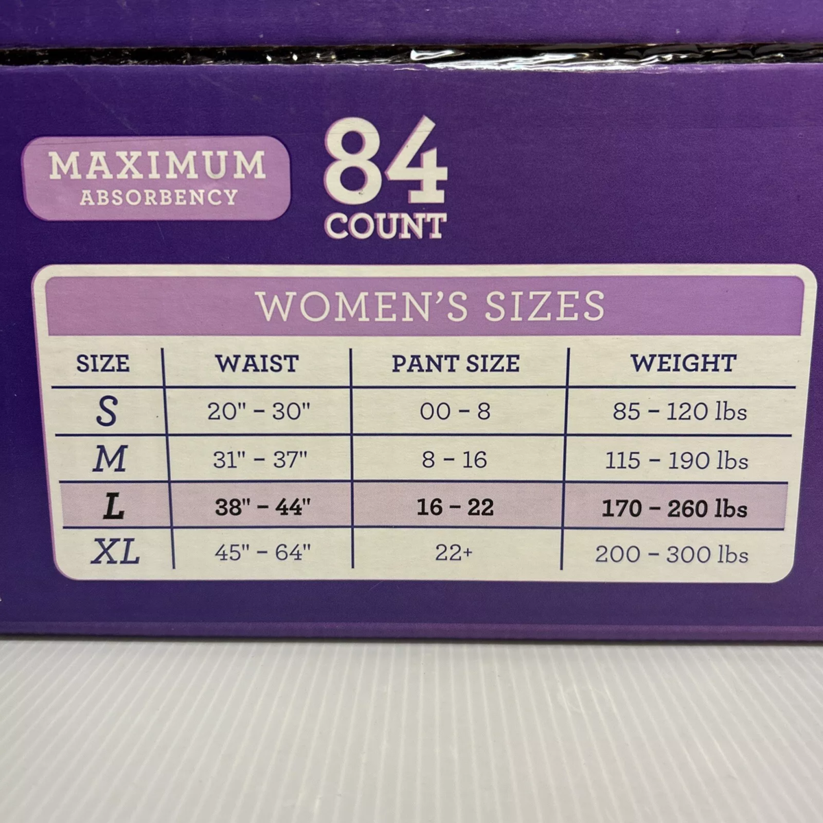 Quần Lót Chống Tràn Member's Mark Total Protection Cho Nữ Size L - Hộp 84 Chiếc