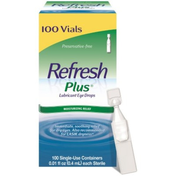 Thuốc Nhỏ Mắt Refresh Plus Lubricant Eye Drops – Hộp 100 Ống Đơn Liều