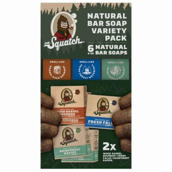 Xà Phòng Dr. Squatch Natural Bar Soap Variety Pack – Hộp 6 Bánh X 141g