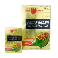 Dầu Gió Vàng Mỹ Eagle Brand Medicated Oil Hộp 12 Chai 24ml