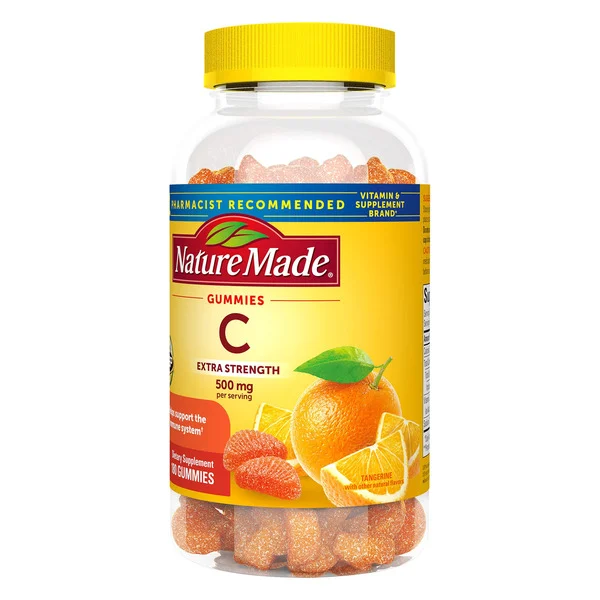 Kẹo Dẻo Bổ Sung Vitamin C Nature Made Extra Strength 500 mg – Hộp 180 Viên